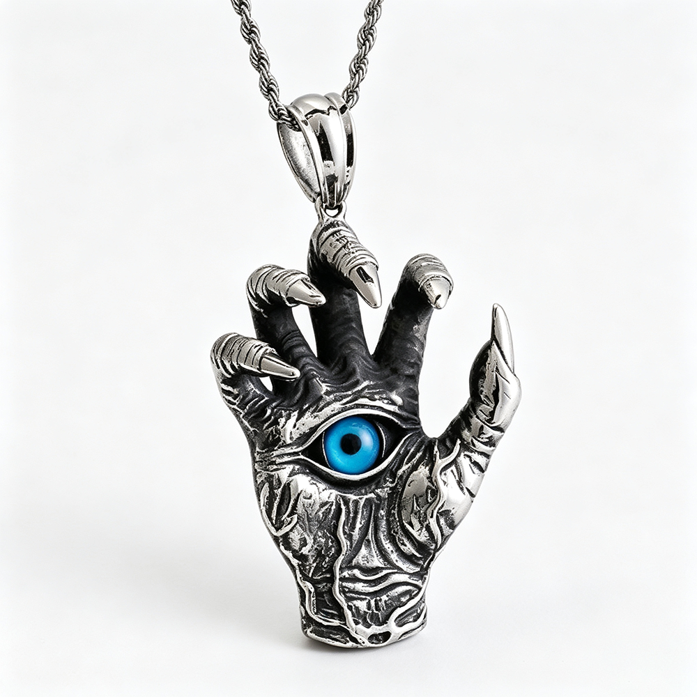 MYSTIC CLAW EVIL EYE CLO NECKLACE