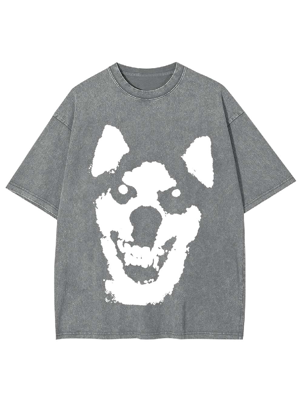 Pixelated Sinister Smil Washed Tshirt
