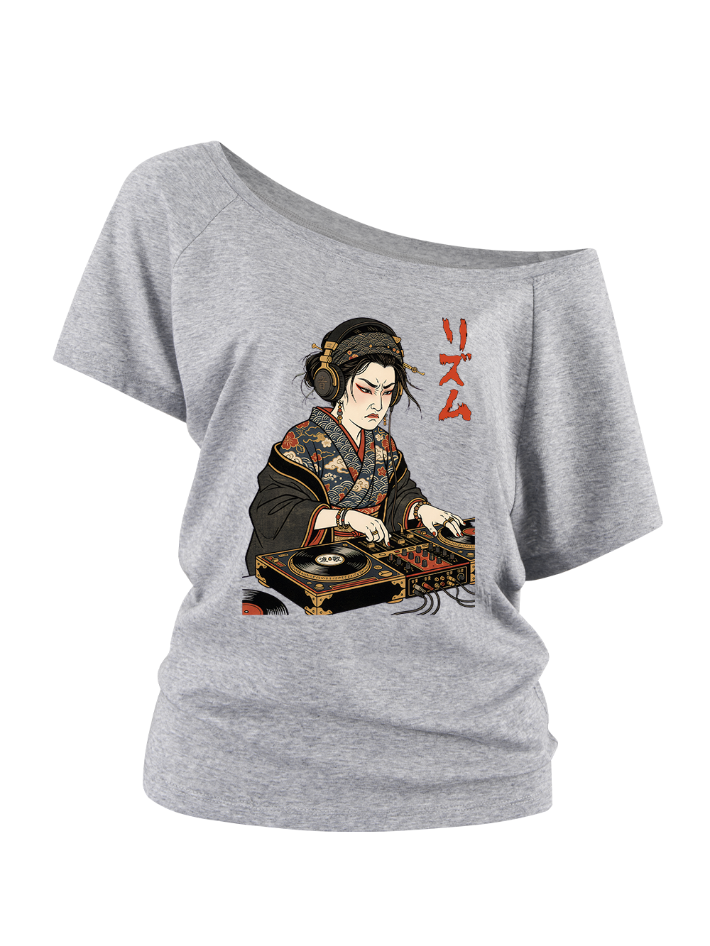 GEISHA DJ RHYTHM OFF SHOULDER SHIRTS