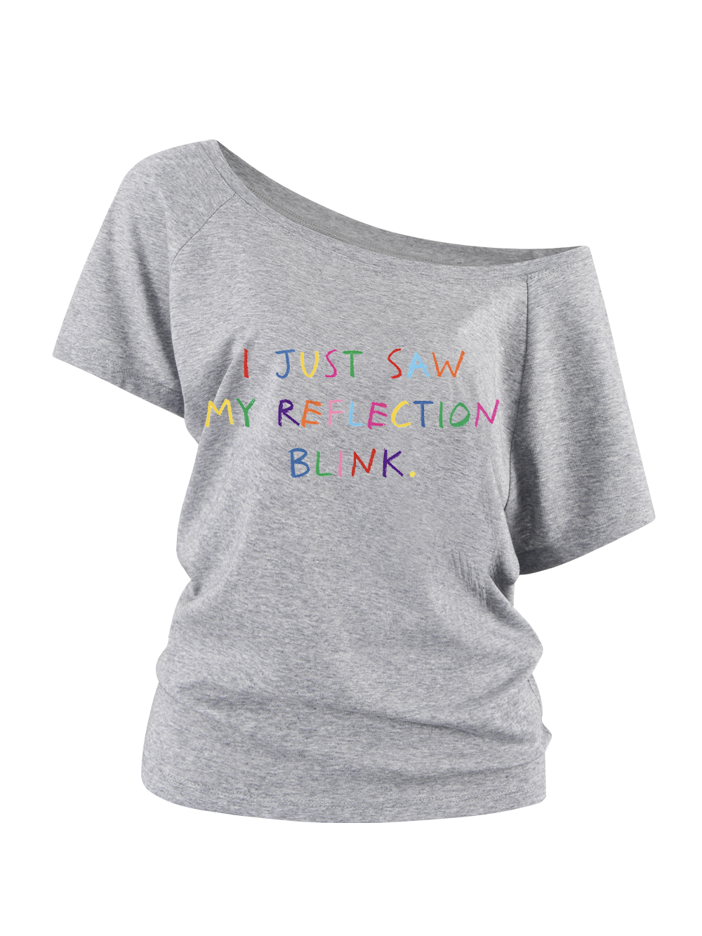 MY REFLECTION BLINK OFF SHOULDER TSHIRT