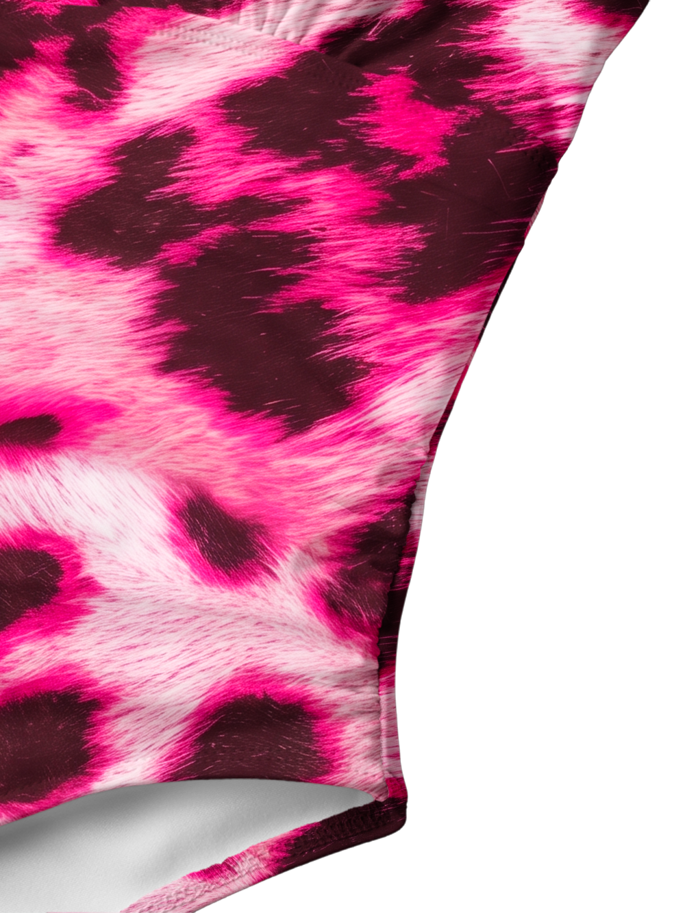 NEON LEOPARD V-NECK ONE PIECE SWIMSUIT