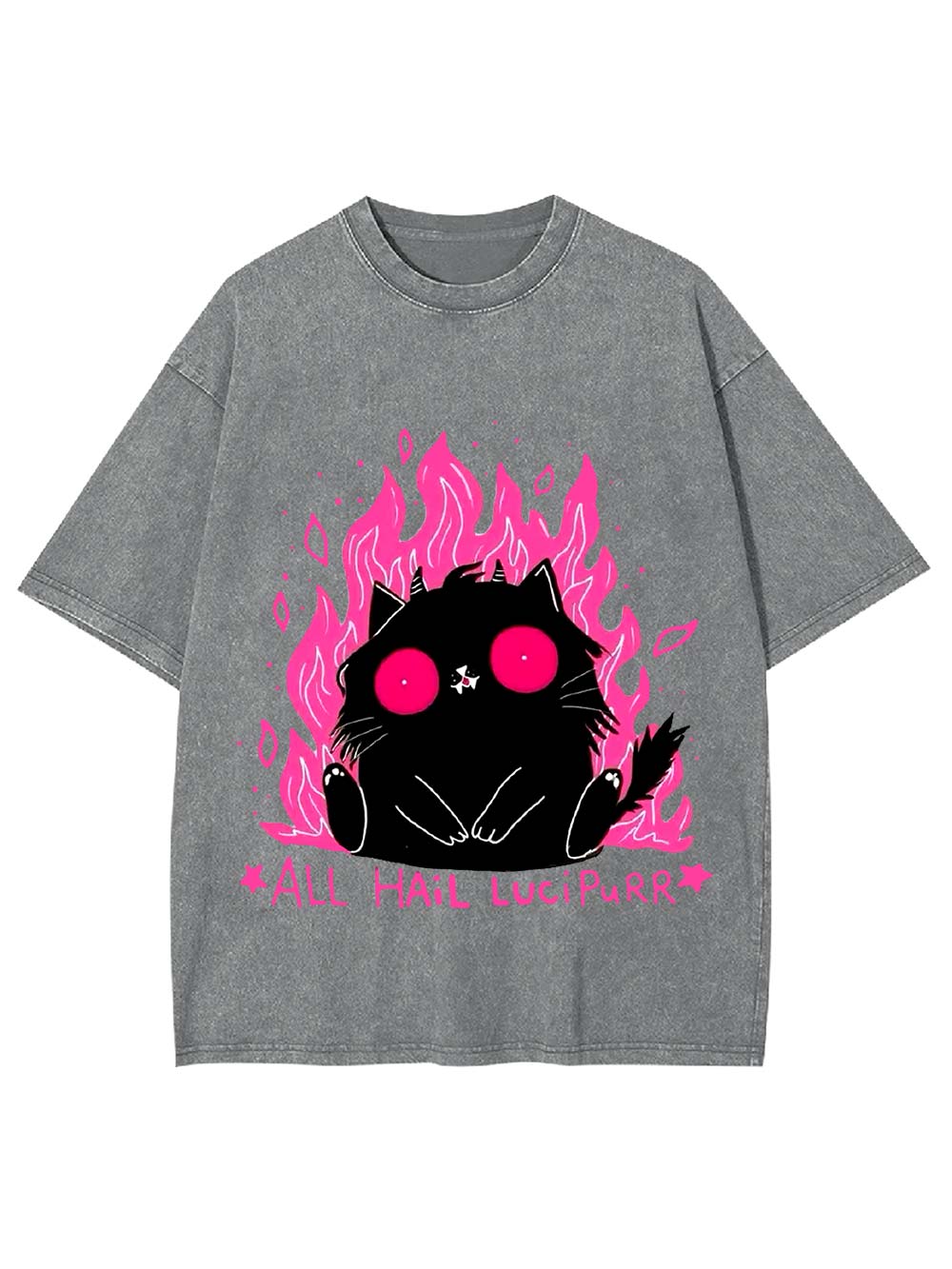 All Hail Lucipurr Washed Tshirt