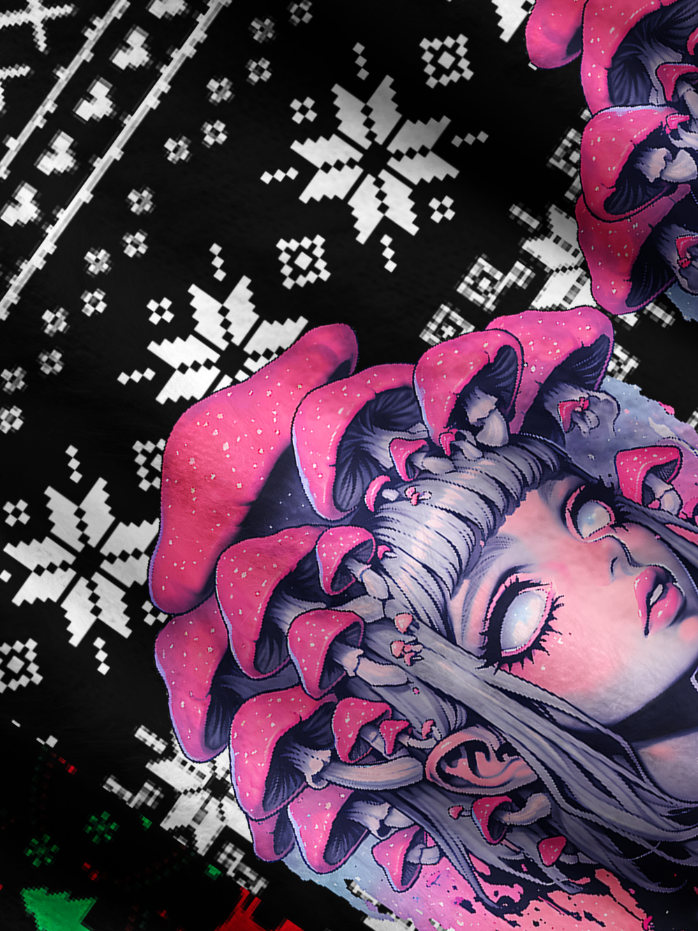 FUNGAL REVERIE UGLY CARDIGAN SWEATERS