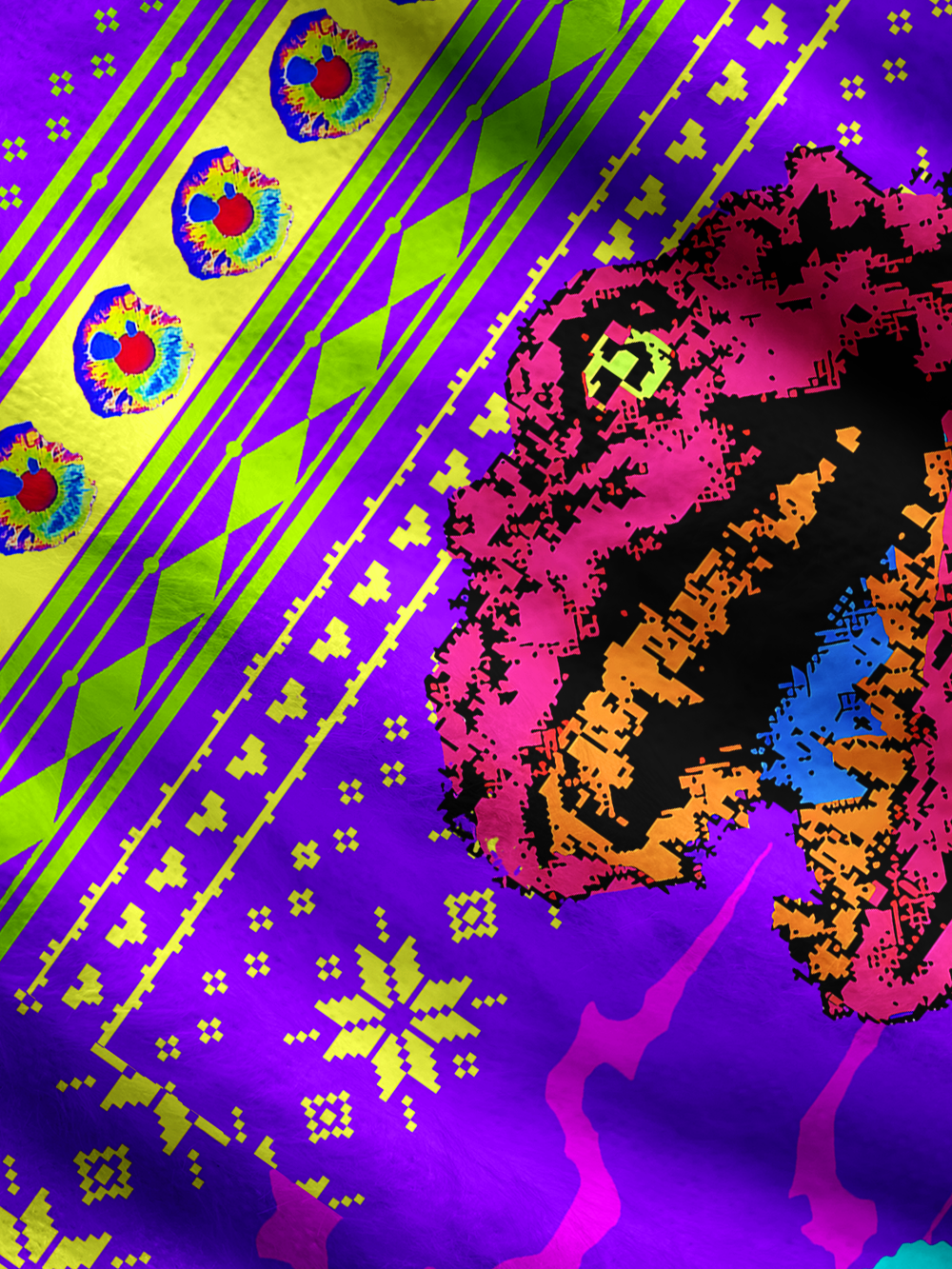 NEON ROAR UGLY CARDIGAN SWEATERS
