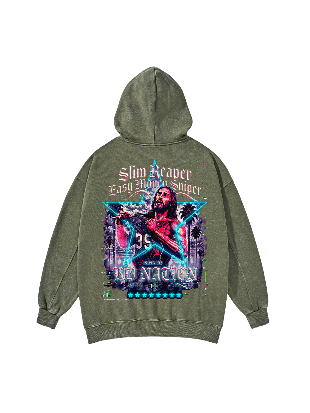 SLIM REAPER WASHED HOODIE