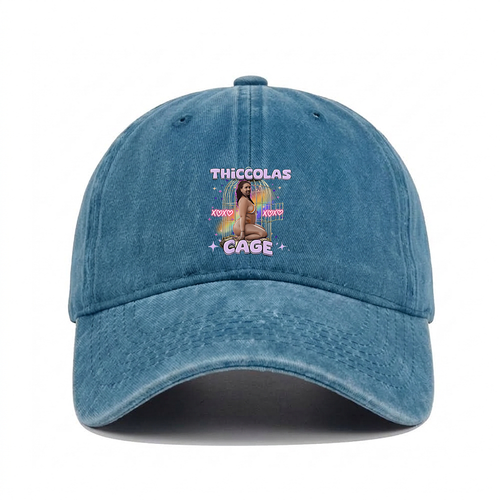 THICCOLAS CAGE WASHED VINTAGE BASEBALL CAP