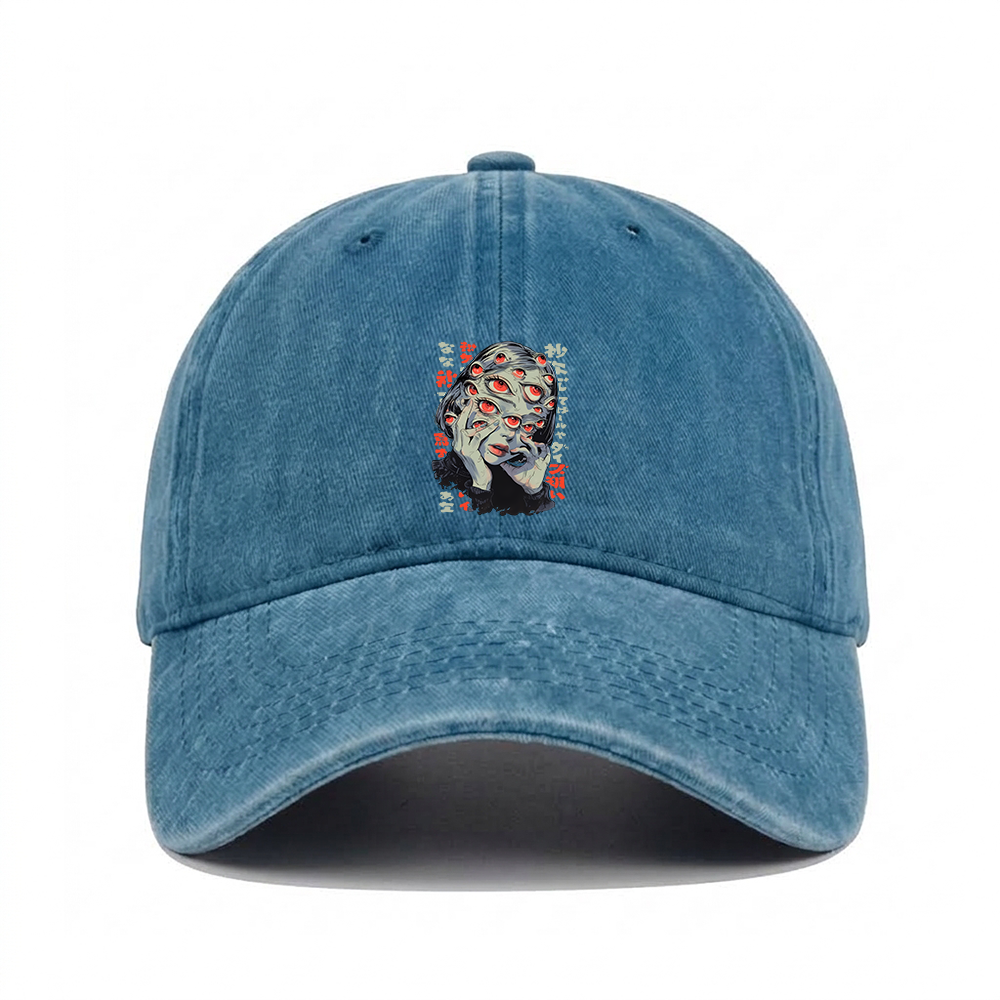 THOUSAND EYES GAZE WASHED VINTAGE BASEBALL CAP