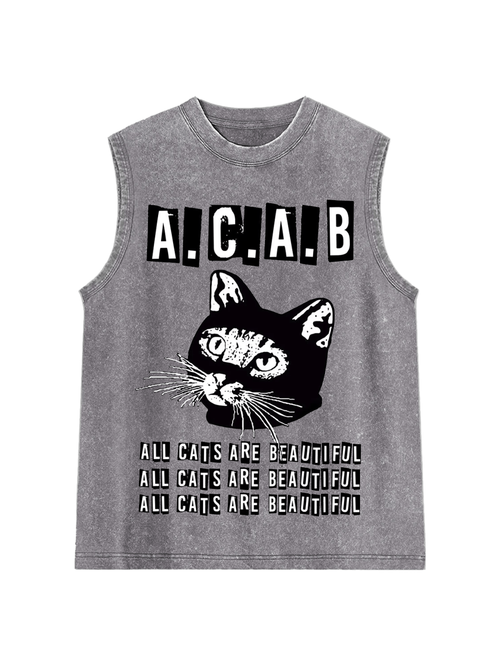 All Cats Are Beautiful Washed Tank Top