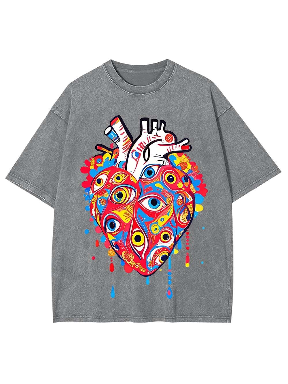 EYE OF THE HEART WASHED TSHIRT