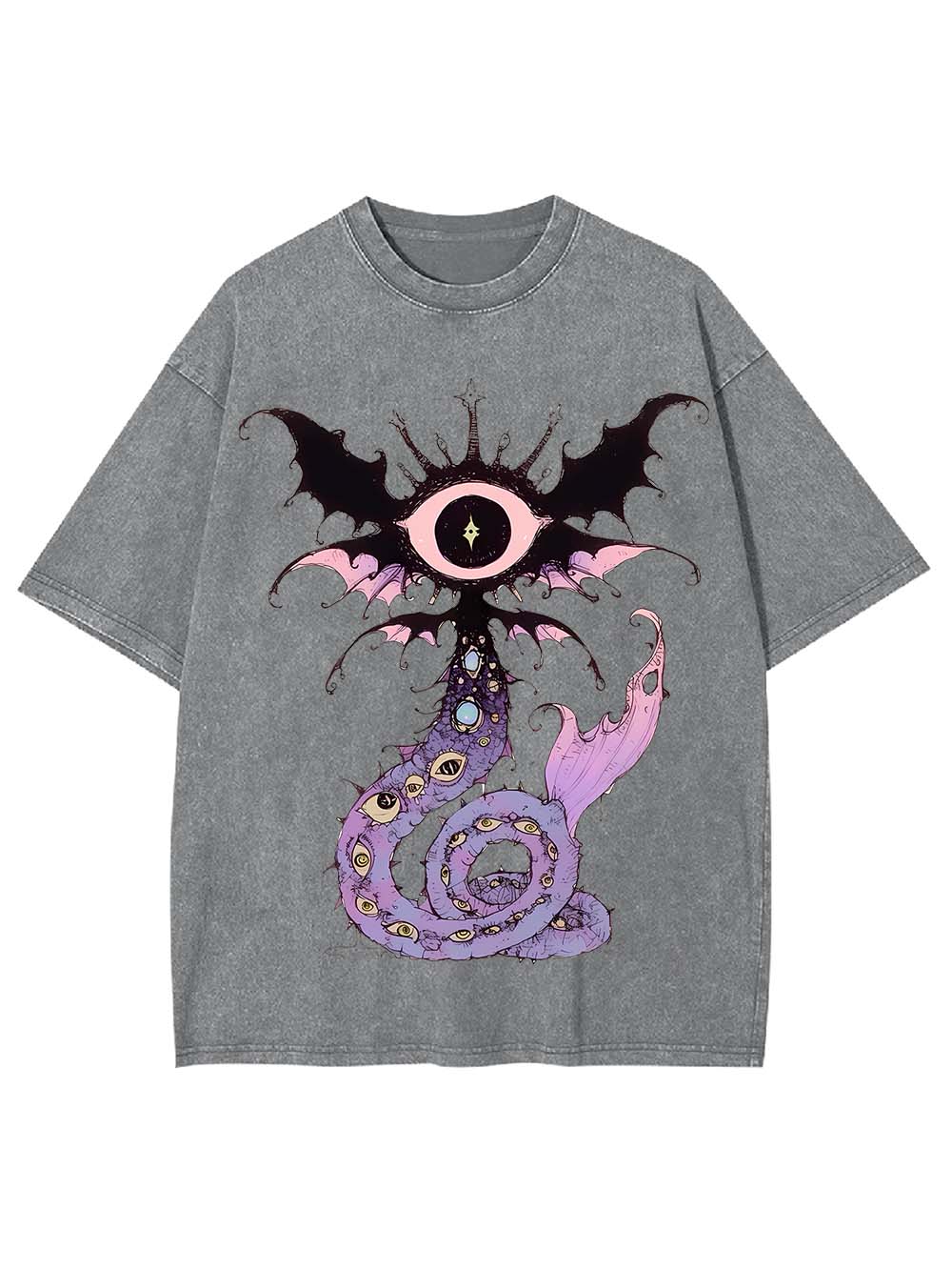 CELESTIAL EYE SERPENT WASHED TSHIRT