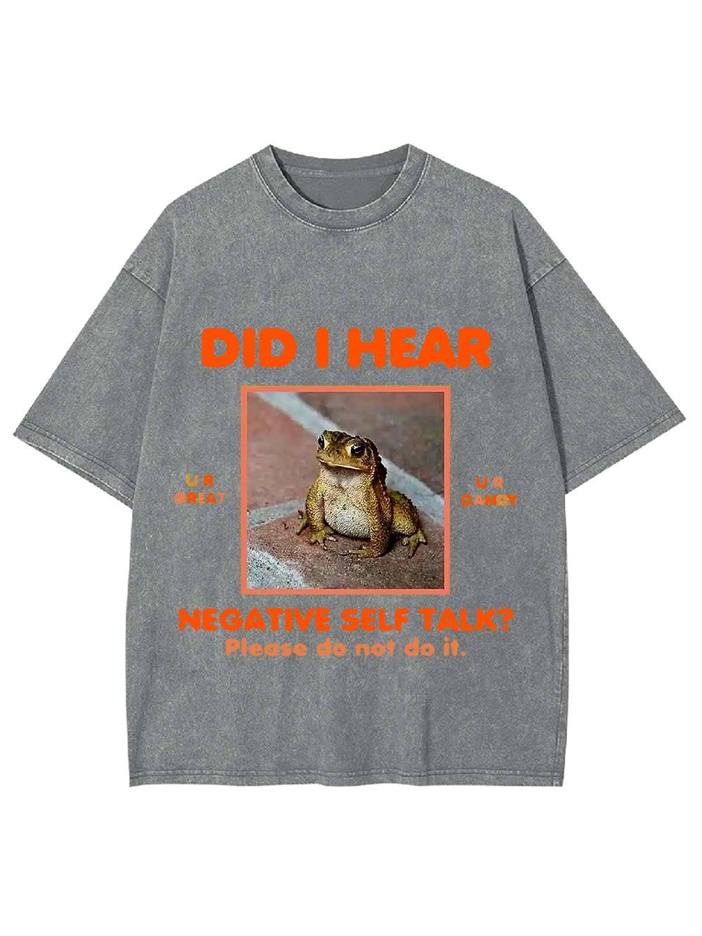 Positive Vibes Frog Washed Tshirt