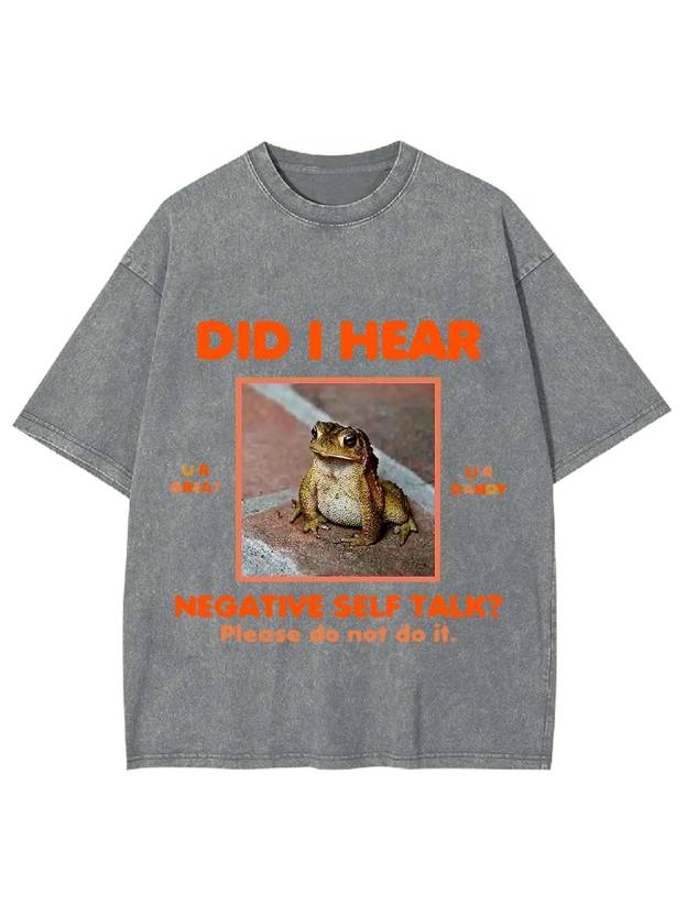 Positive Vibes Frog Washed Tshirt