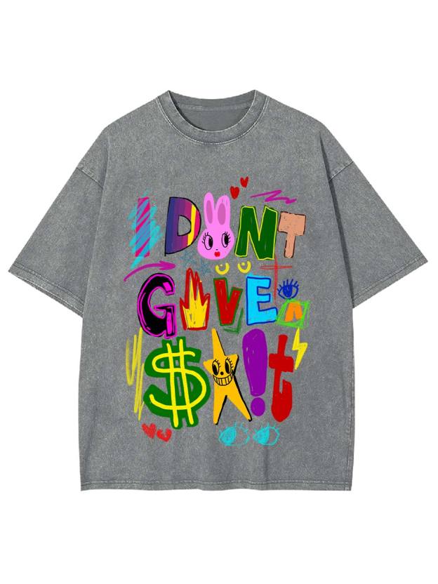I Don't Give A $#!t Washed Tshirt