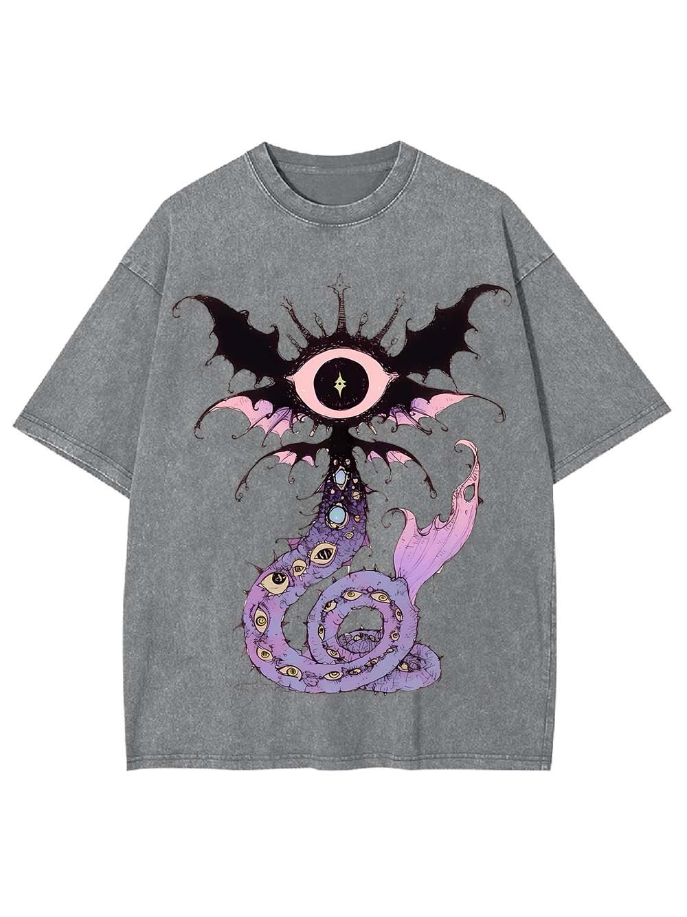 CELESTIAL EYE SERPENT WASHED TSHIRT