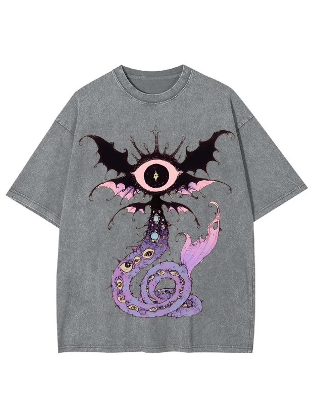 CELESTIAL EYE SERPENT WASHED TSHIRT