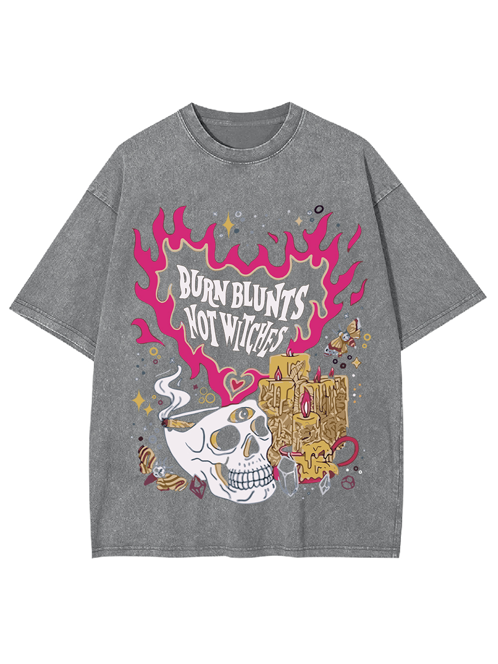 Burn Blunts Not Witches Washed Tshirt