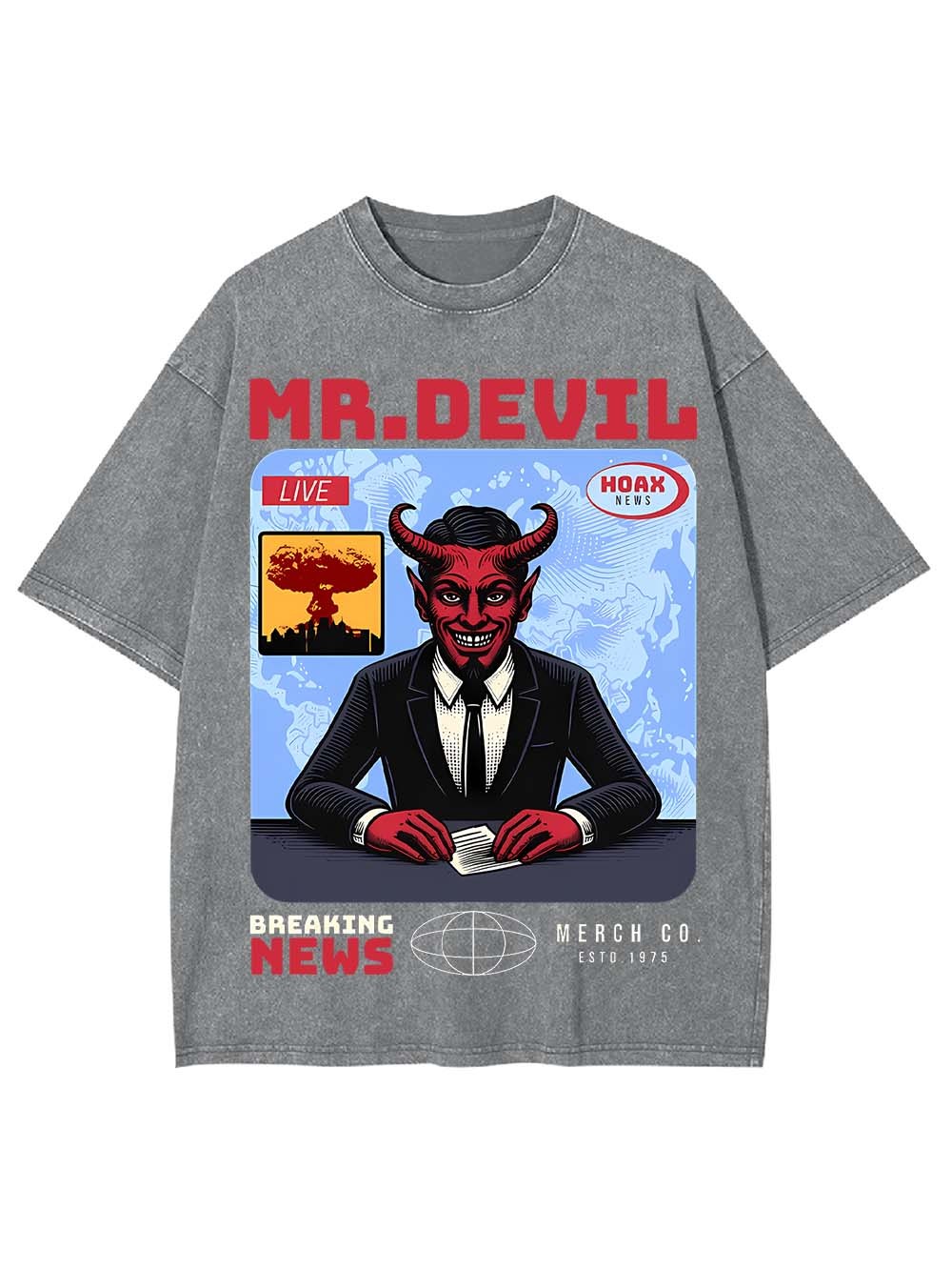 BREAKING NEWS WASHED TSHIRT