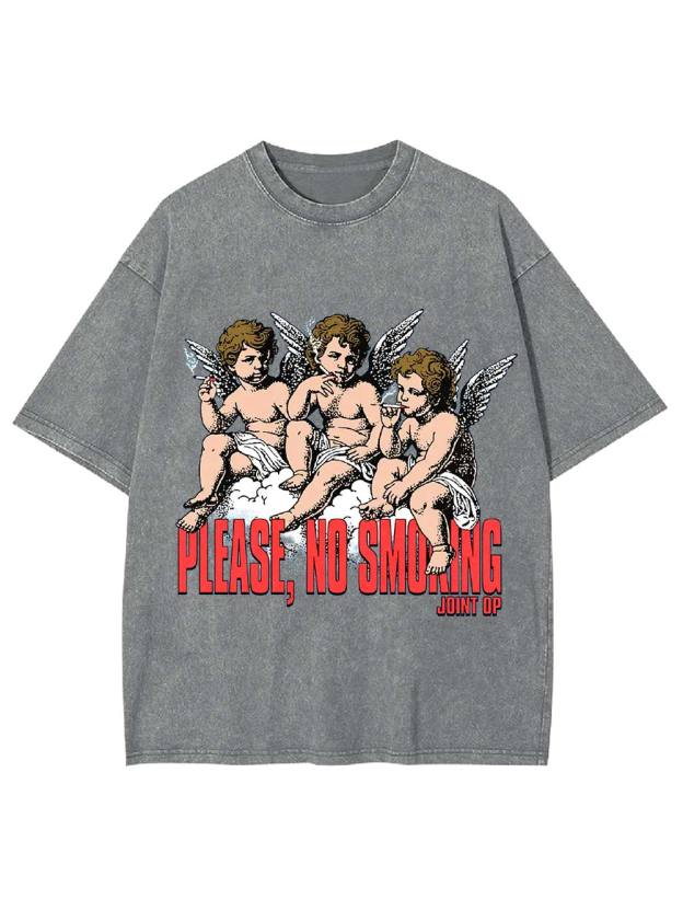 Please, No Smoking Washed Tshirt