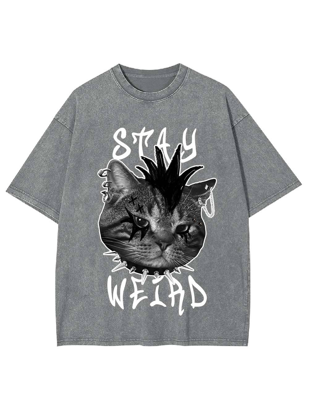 Stay Weird Washed Tshirt