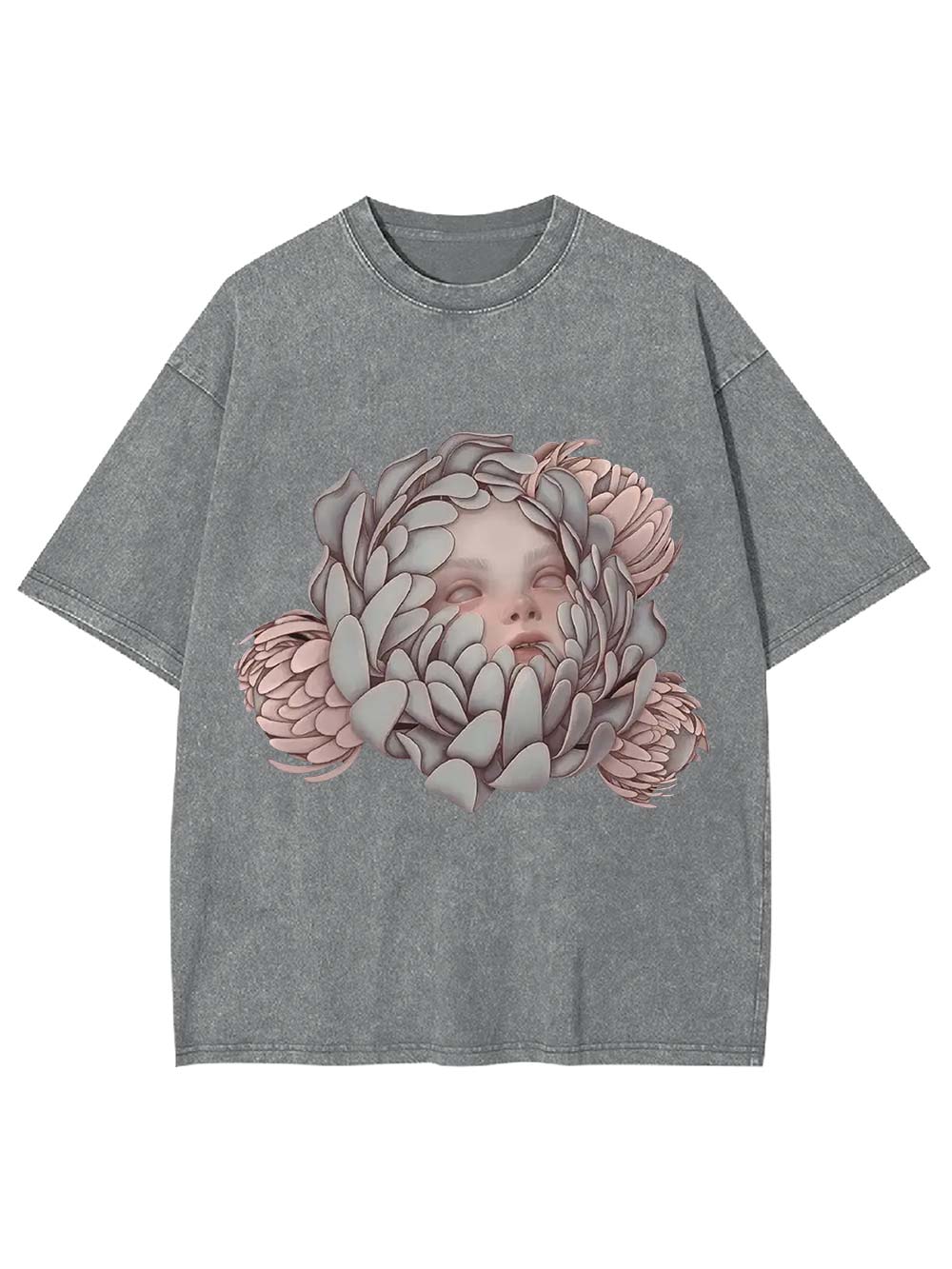 Blooming Silence Washed Tshirt