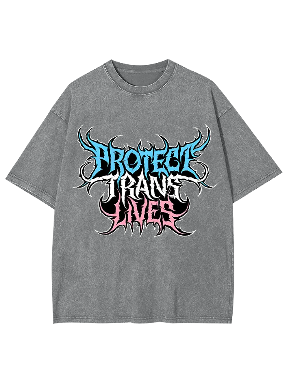 Protect Trans Lives Washed Tshirt