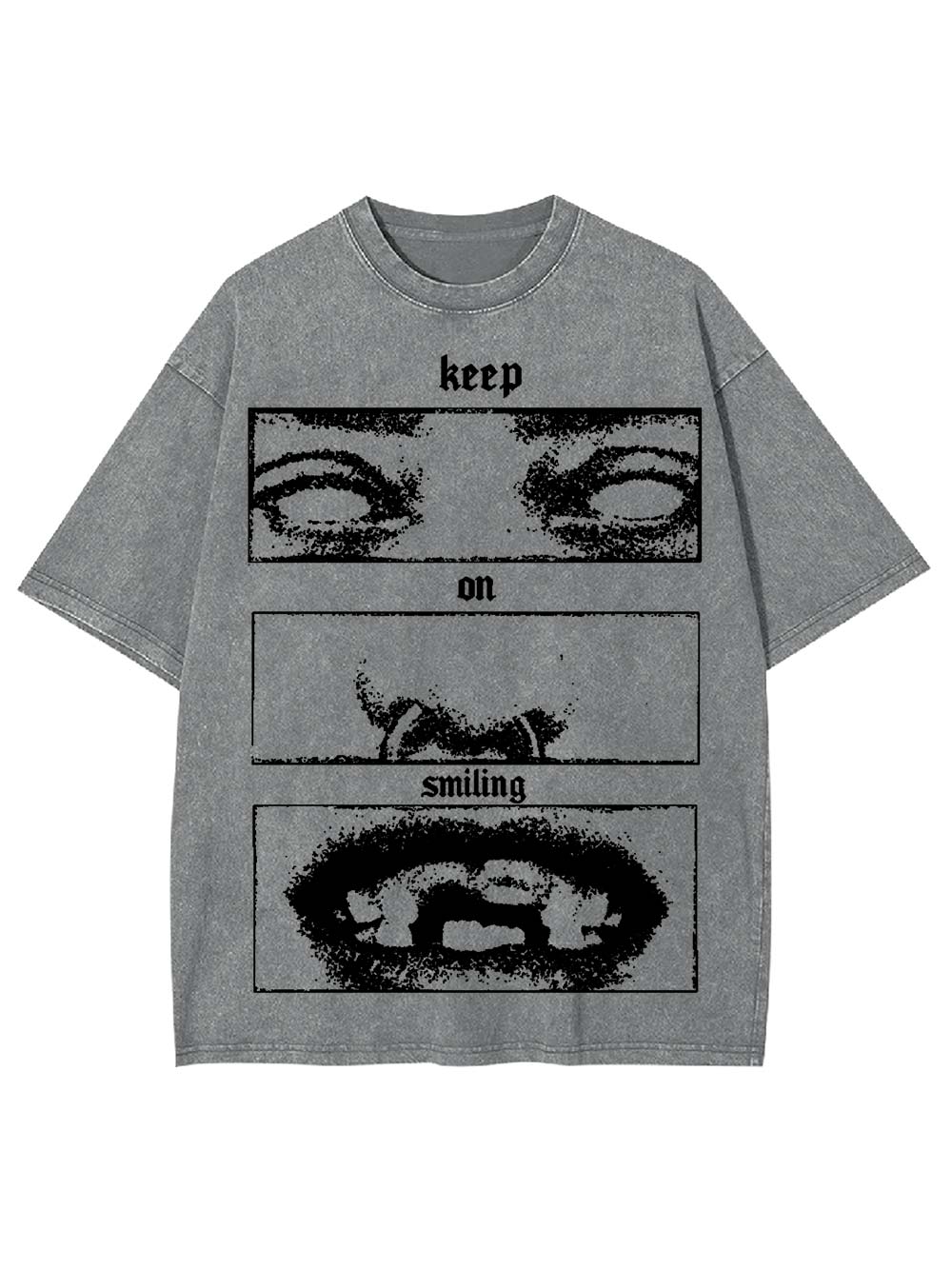Kepp On Smiling Washed Tshirt
