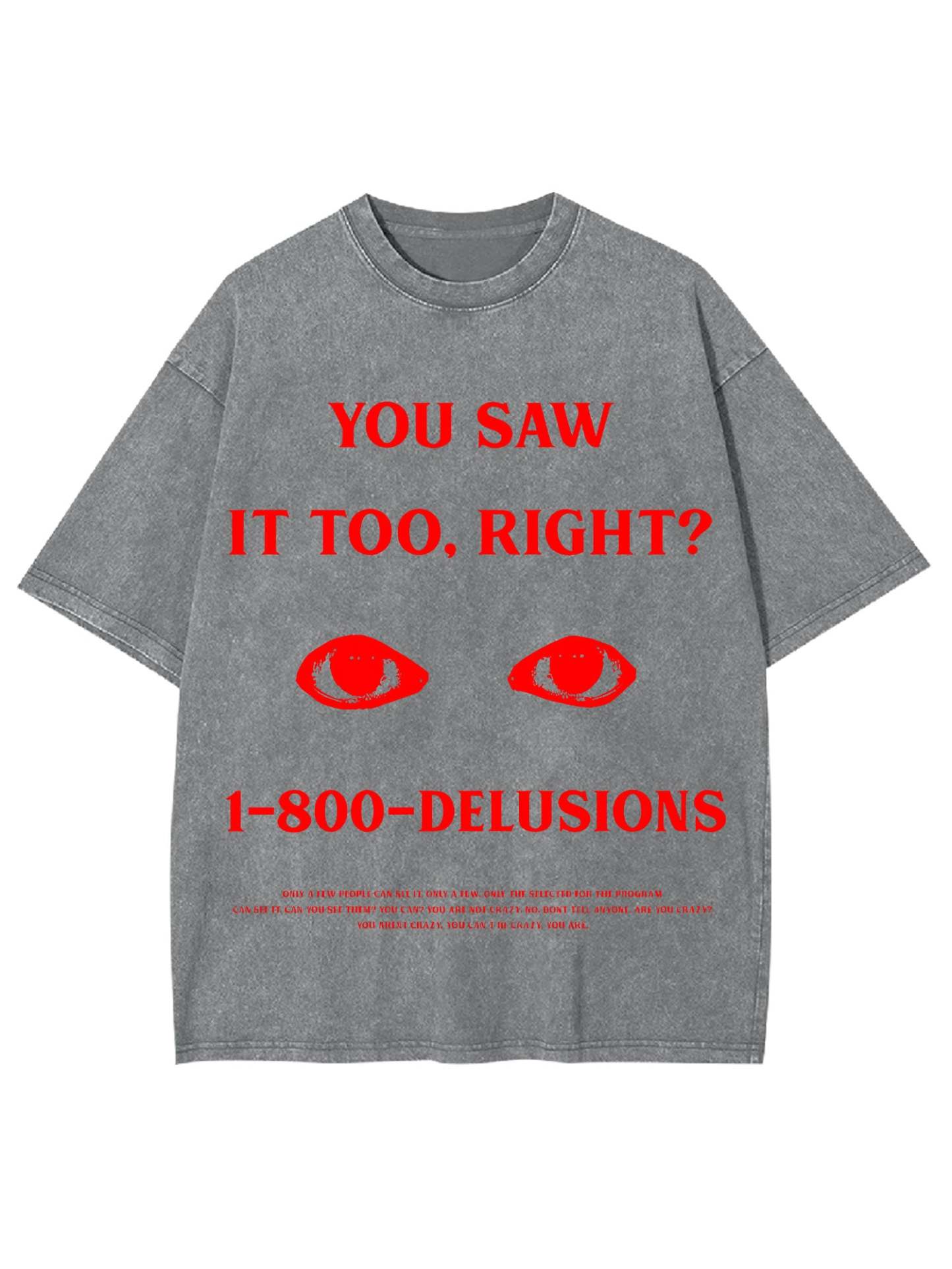 Seeing Is Believing Washed Tshirt-ClassyOutlaw Sale