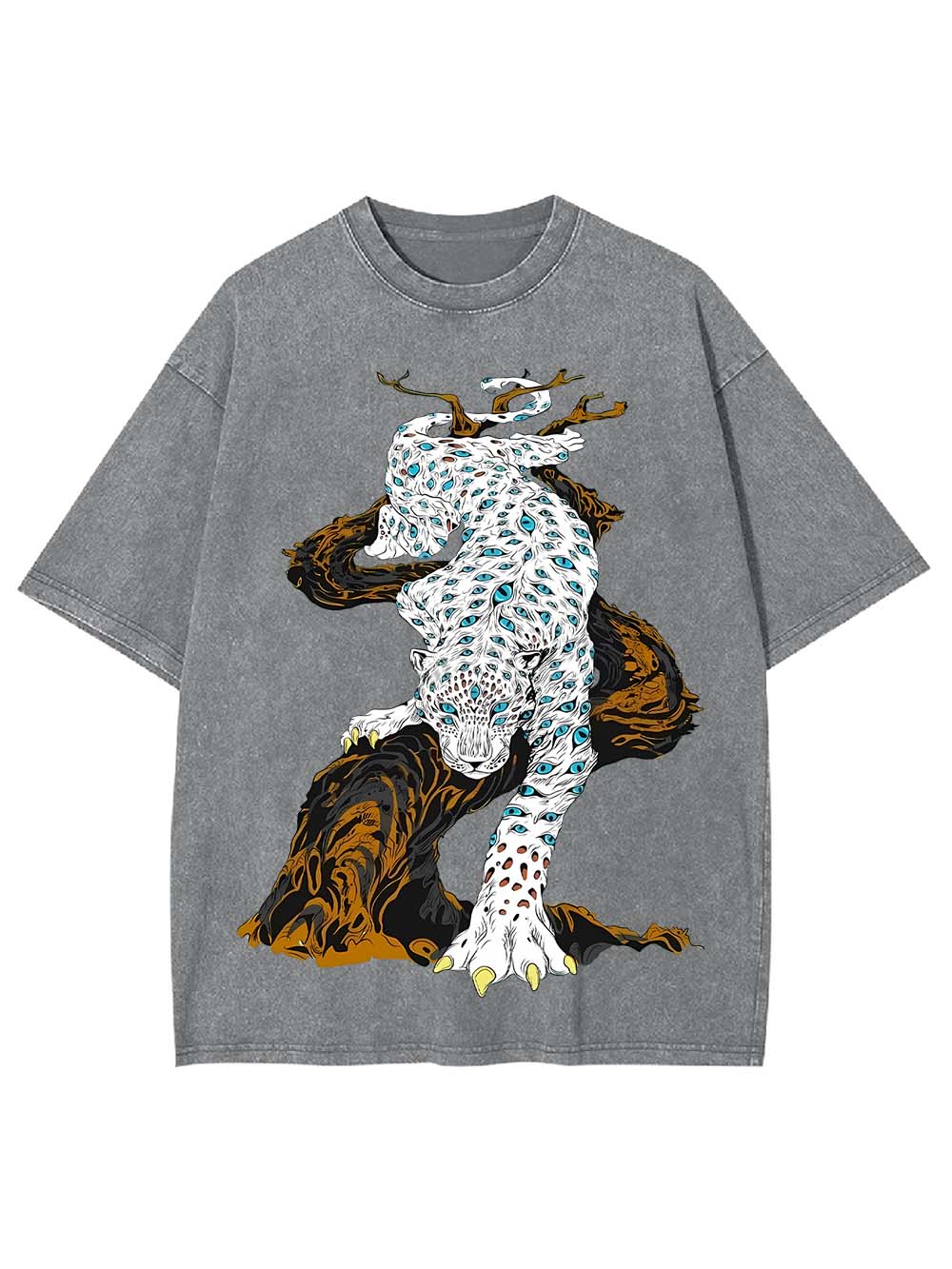 Eyes Of A Leopard Washed Tshirt