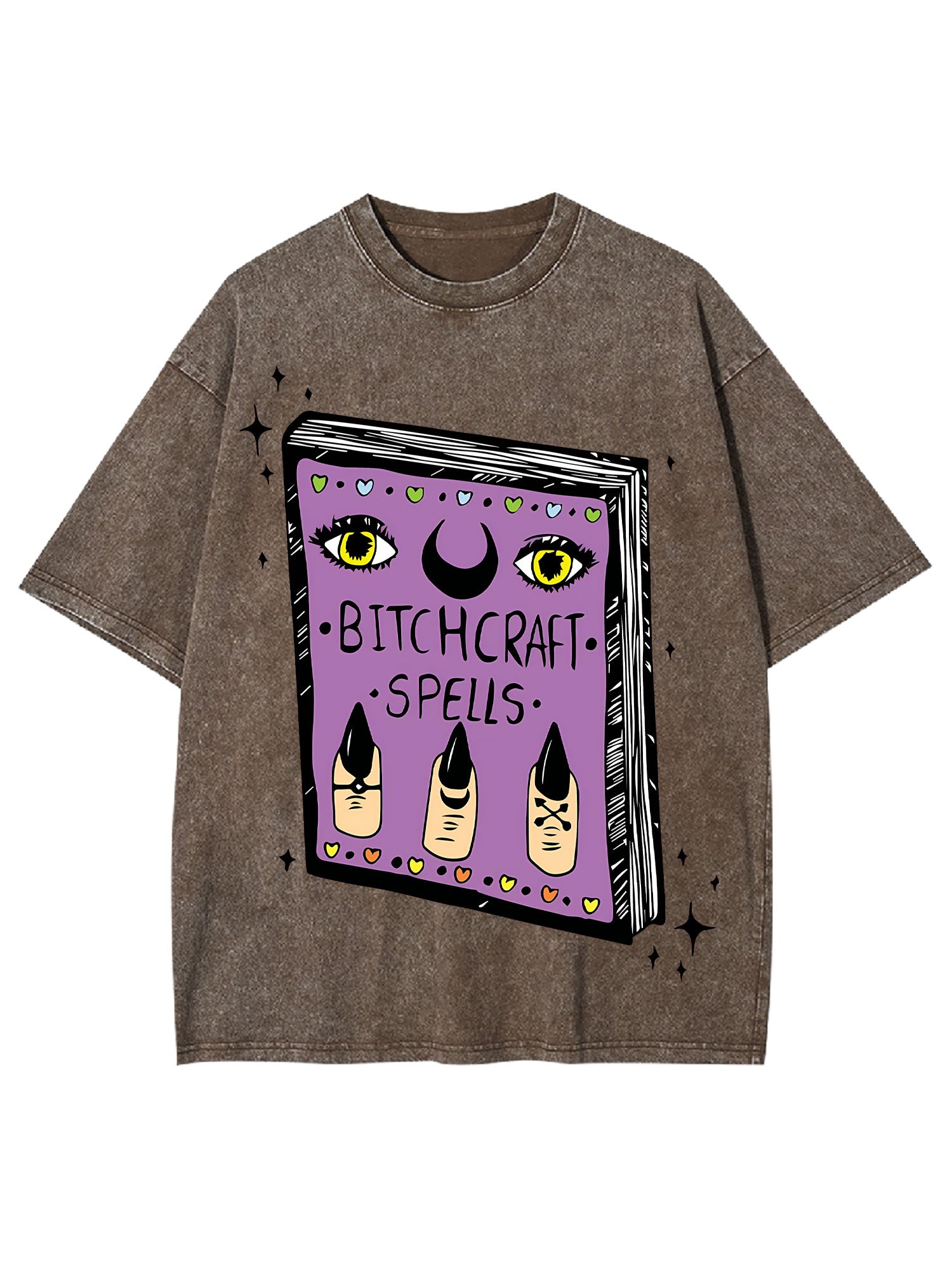 Bitchcraft Spells Washed Tshirt