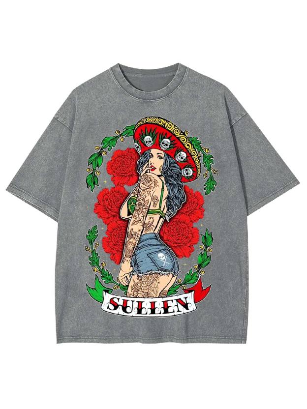 Bold Beauty in Bloom Washed Tshirt