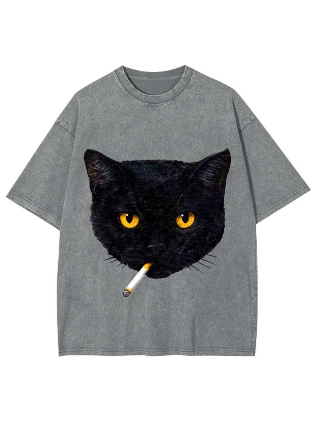 Feline Rebel Washed Tshirt