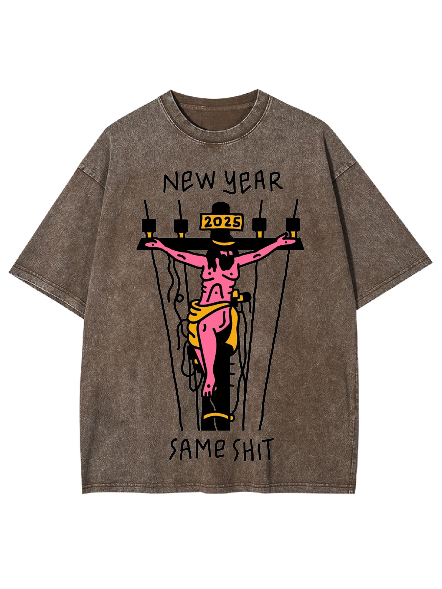 New Year Same Shit Washed Tshirt