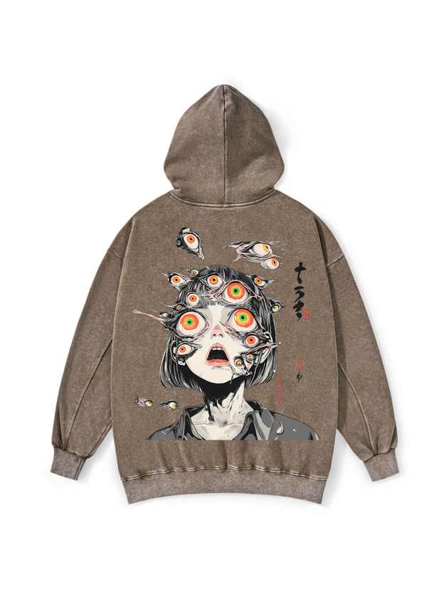Multitude Of Gazes Washed Hoodie