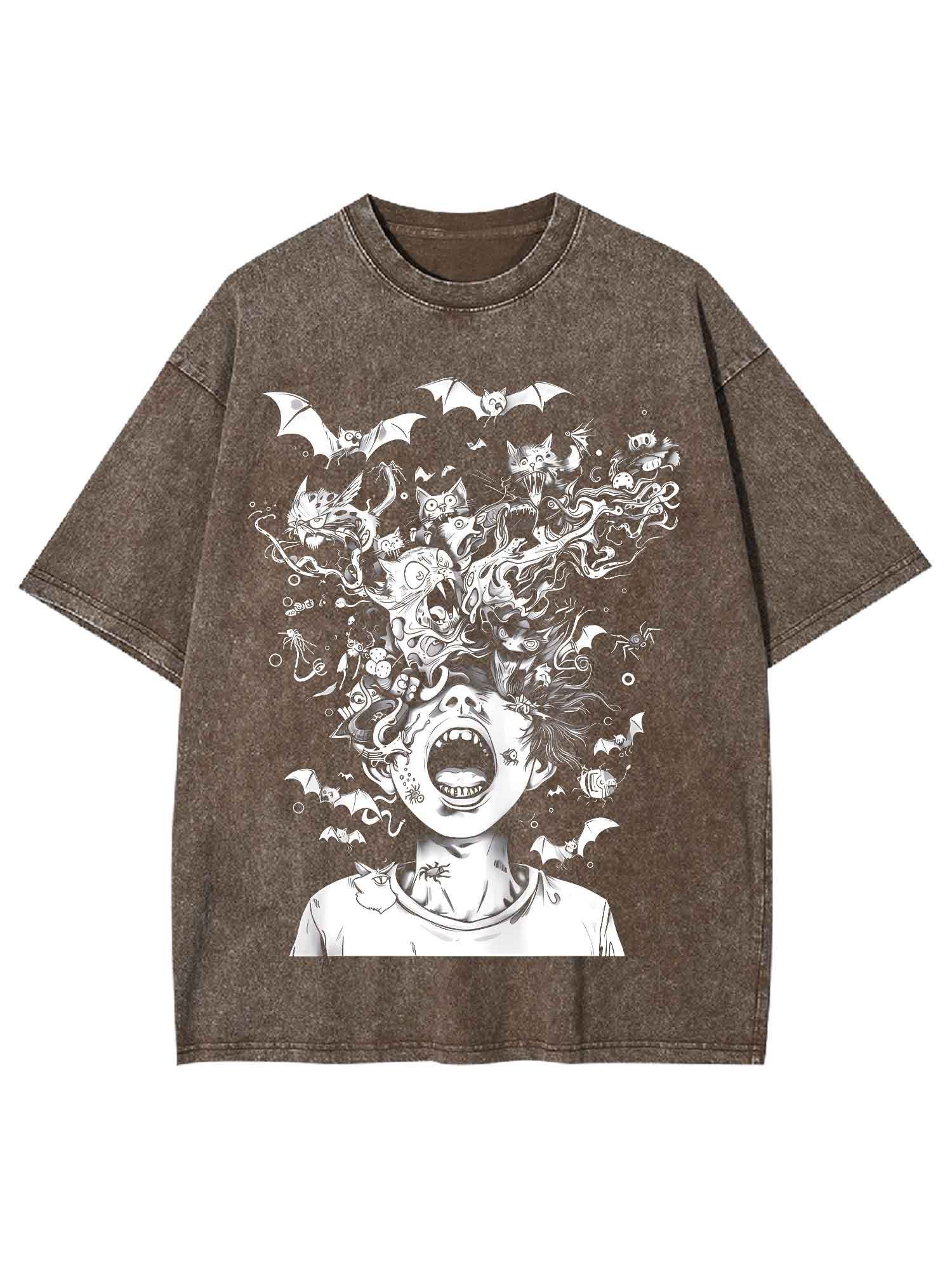 Chaotic Nightmare Washed Tshirt