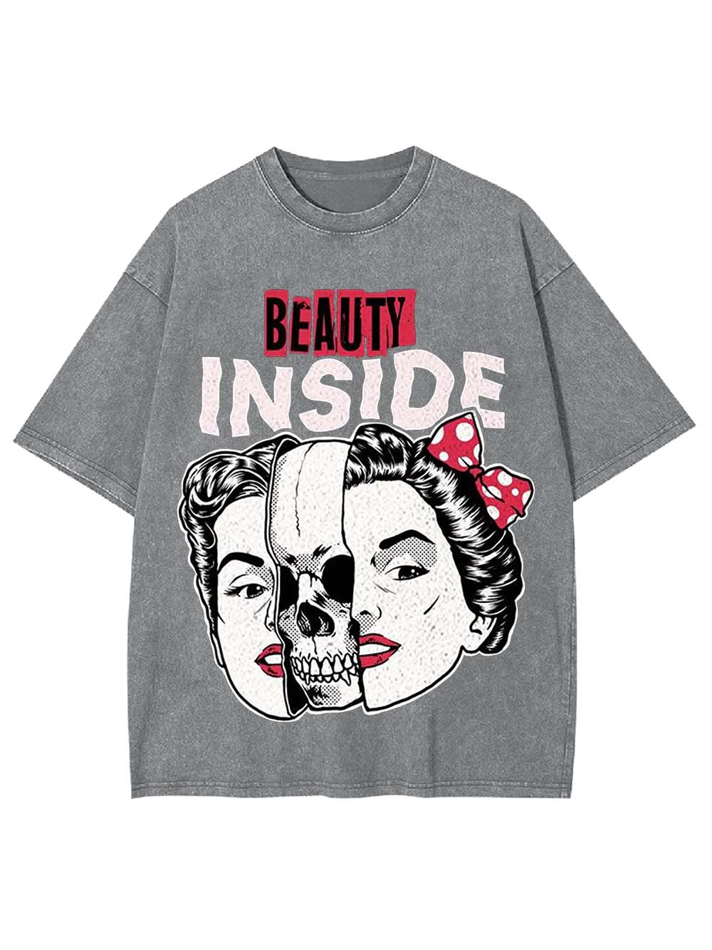 BEAUTY INSIDE WASHED TSHIRT