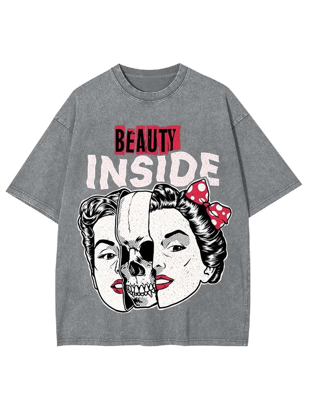 BEAUTY INSIDE WASHED TSHIRT