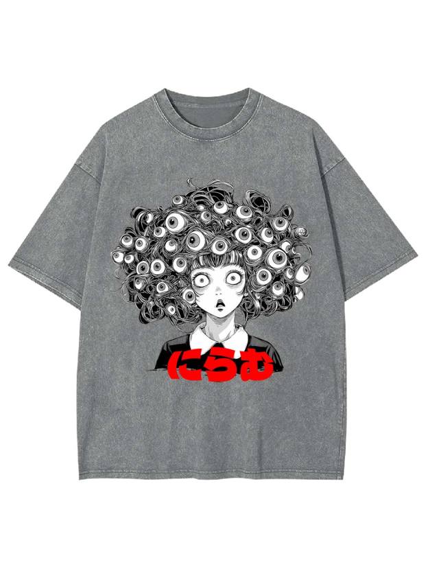 Staring Eyes Washed Tshirt