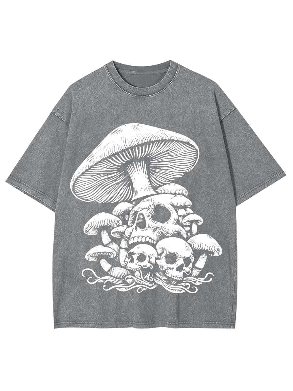 MUSHROOM SKULL GROVE WASHED TSHIRT