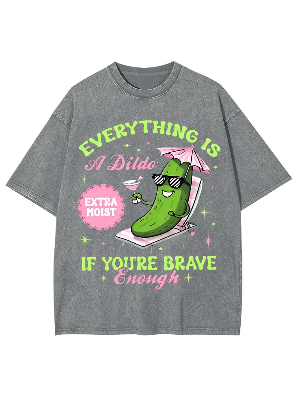 Everything Is Possible If You're Brave Enough Washed Tshirt