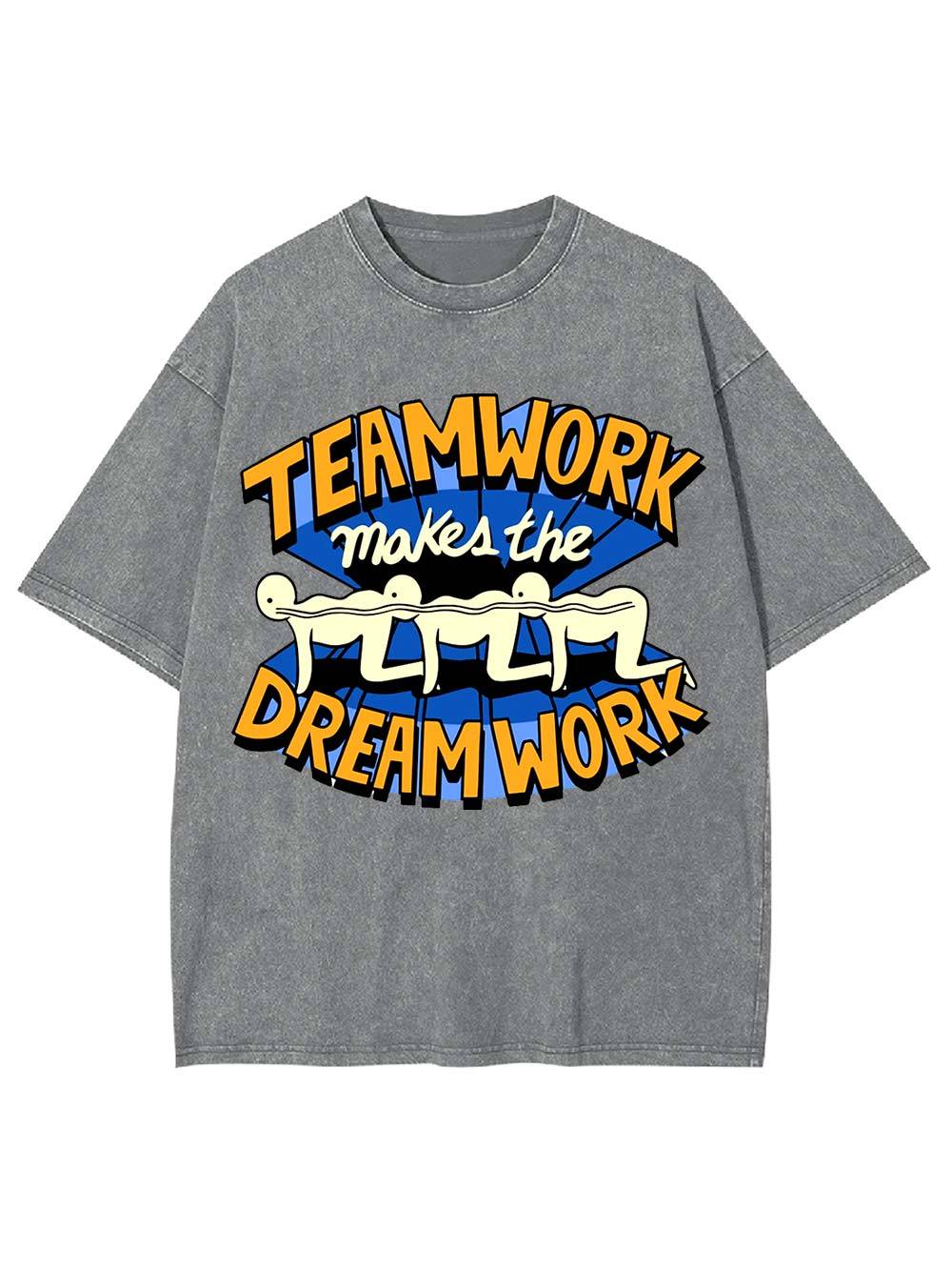 Teamwork Makes the Dream Work Washed Tshirt