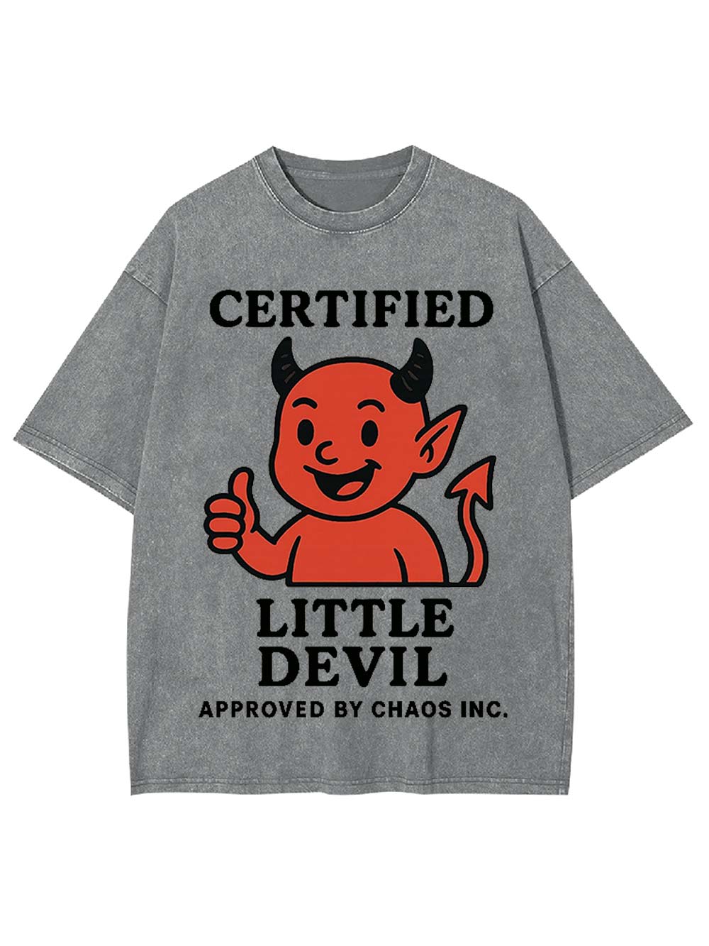 Certified Little Devil Washed Tshirt