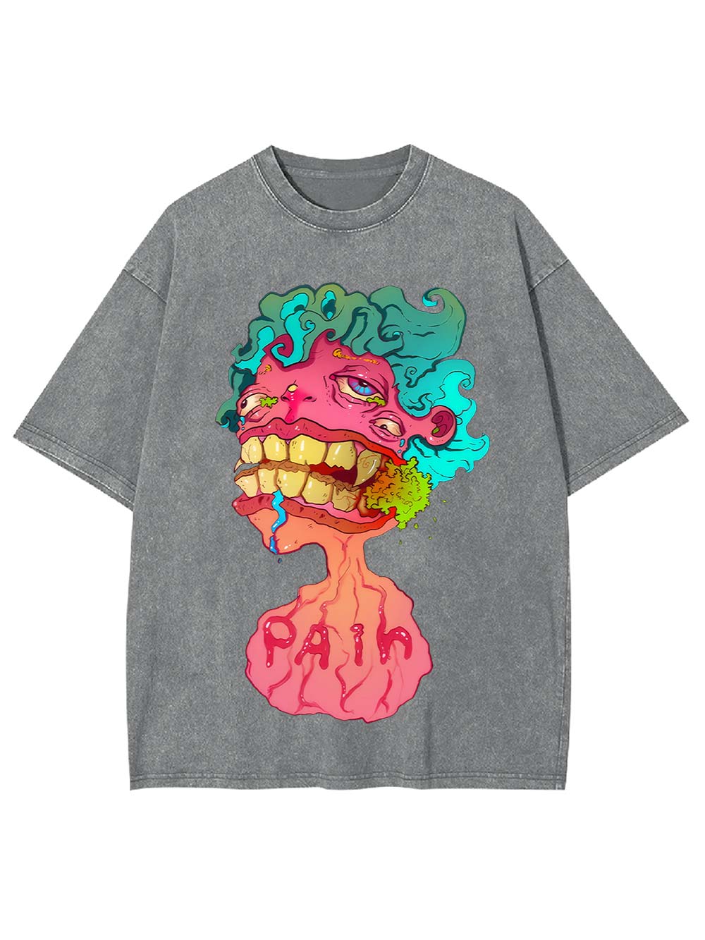 Colorful Chaos of Pain Washed Tshirt