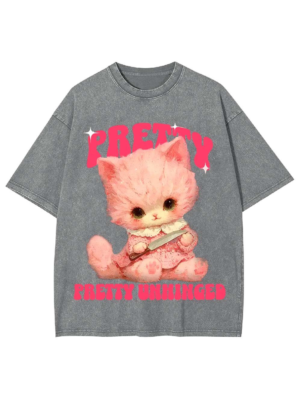 Pretty and Unhinged Washed Tshirt