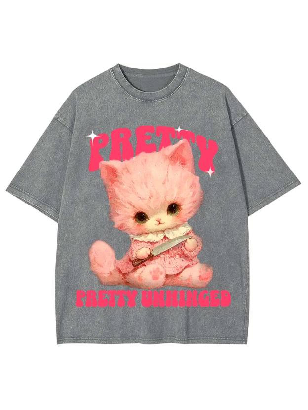 Pretty and Unhinged Washed Tshirt