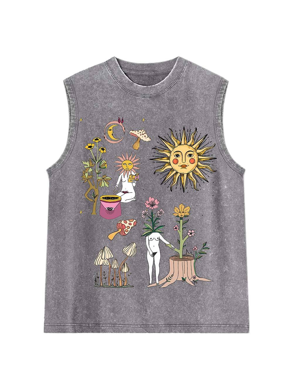 Weird World Washed Tank Top