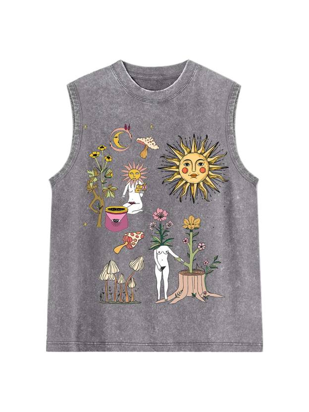 Weird World Washed Tank Top