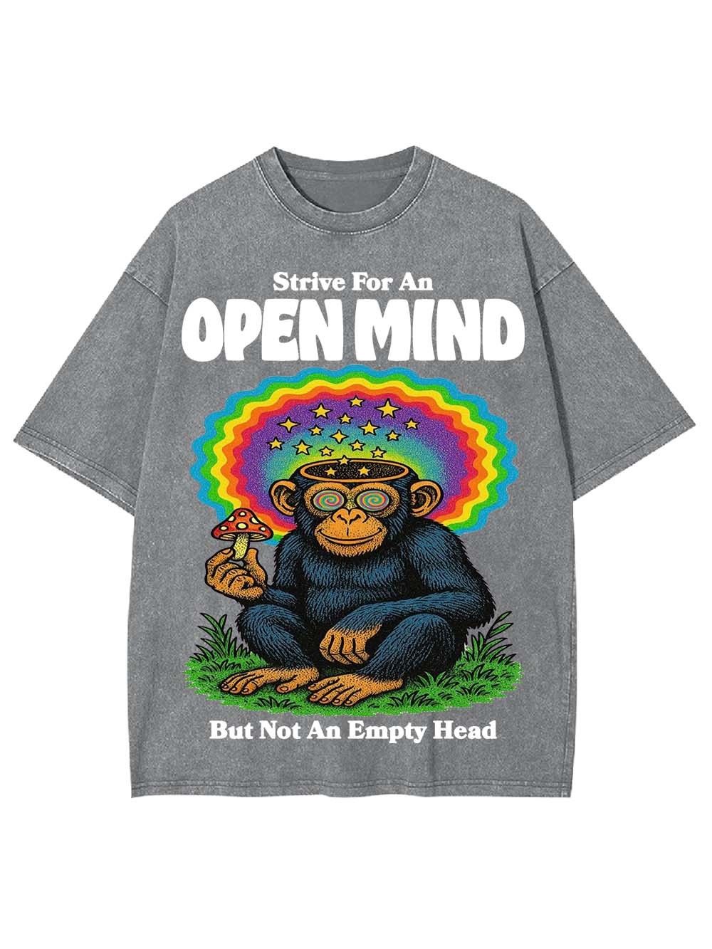 Open Mind, Full Head Washed Tshirt