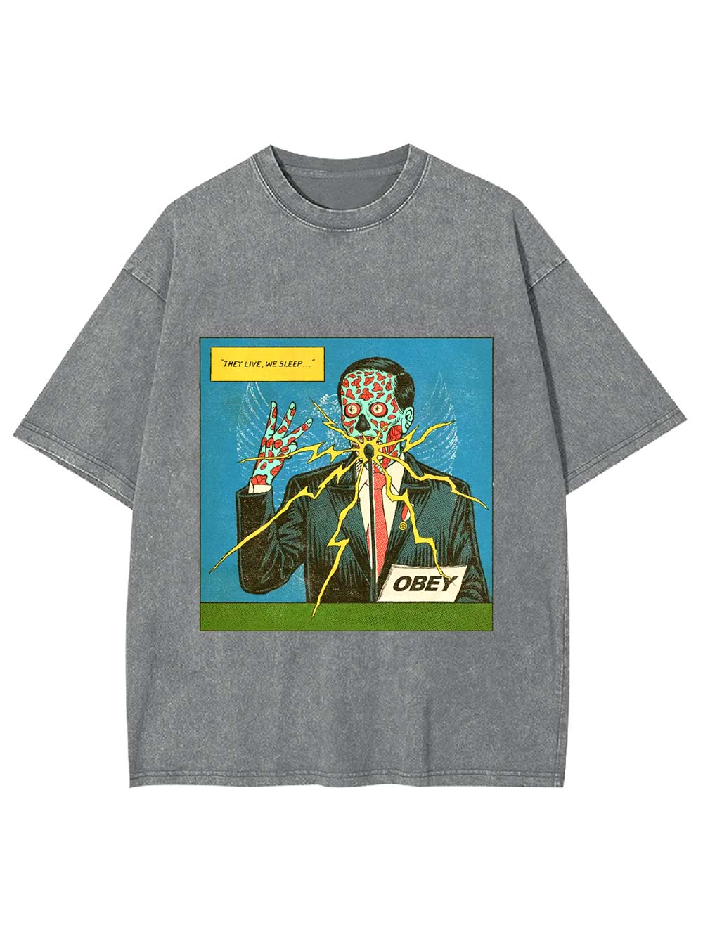 They Live, We Sleep Washed Tshirt