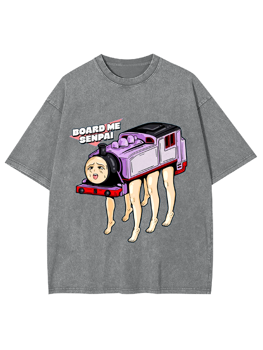 BOARD ME   SENPAI   Washed Tshirt