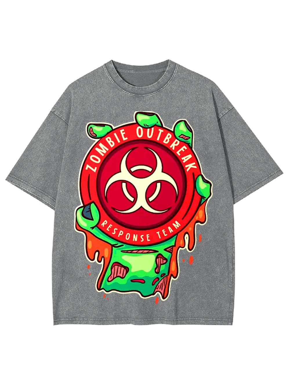 Zombie Outbreak   Response Team   Washed Tshirt